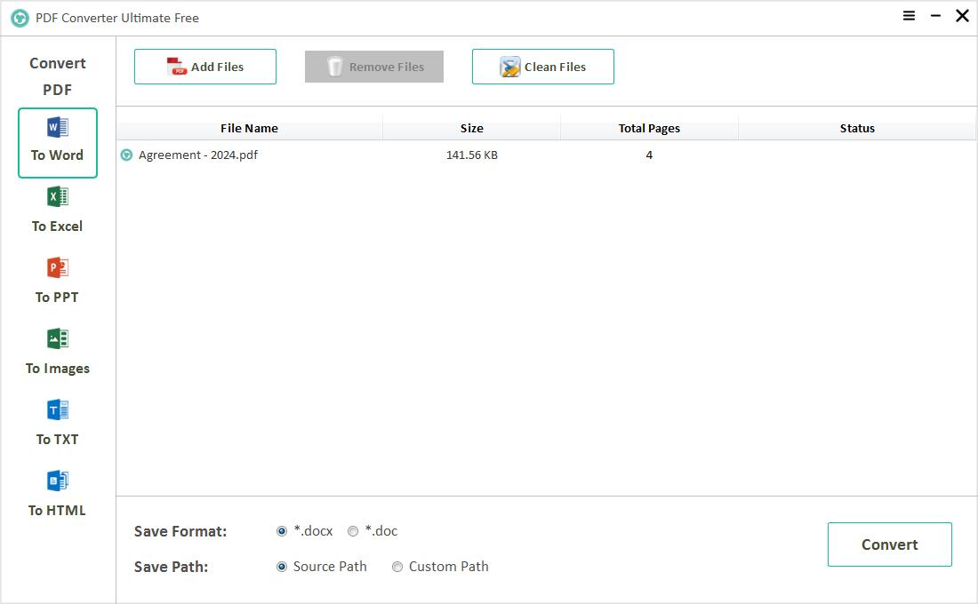 PDF Converter Ultimate User Guide