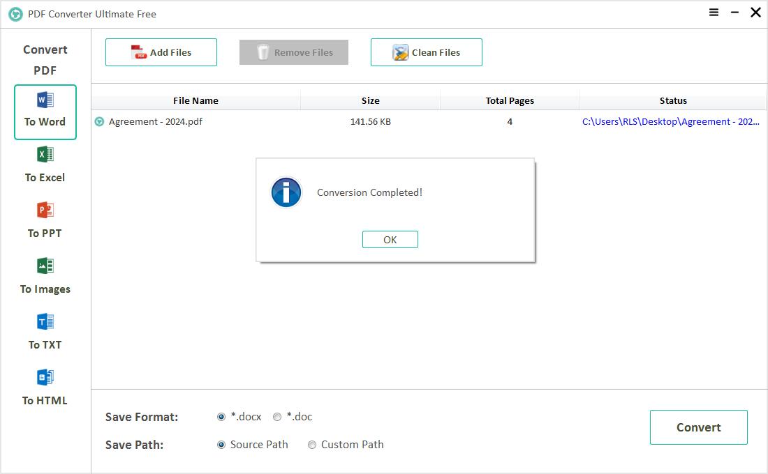 PDF Converter Ultimate User Guide